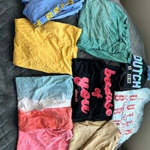 Dutch Bros Merch set included 8 shirts and 1 beanie and 1 patch